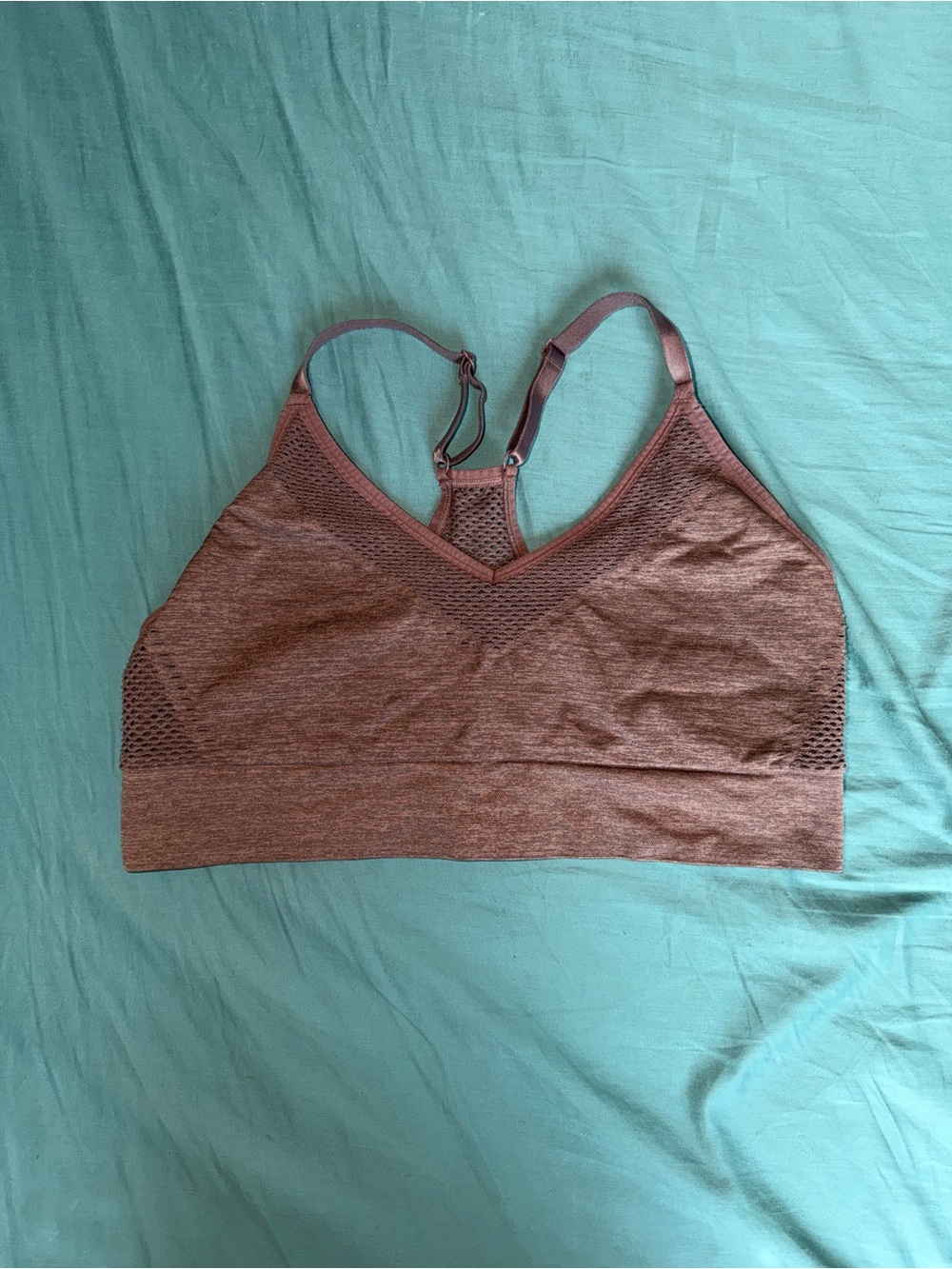 PINK Victoria's Secret Seamless Mesh Racerback Bralette in Brown